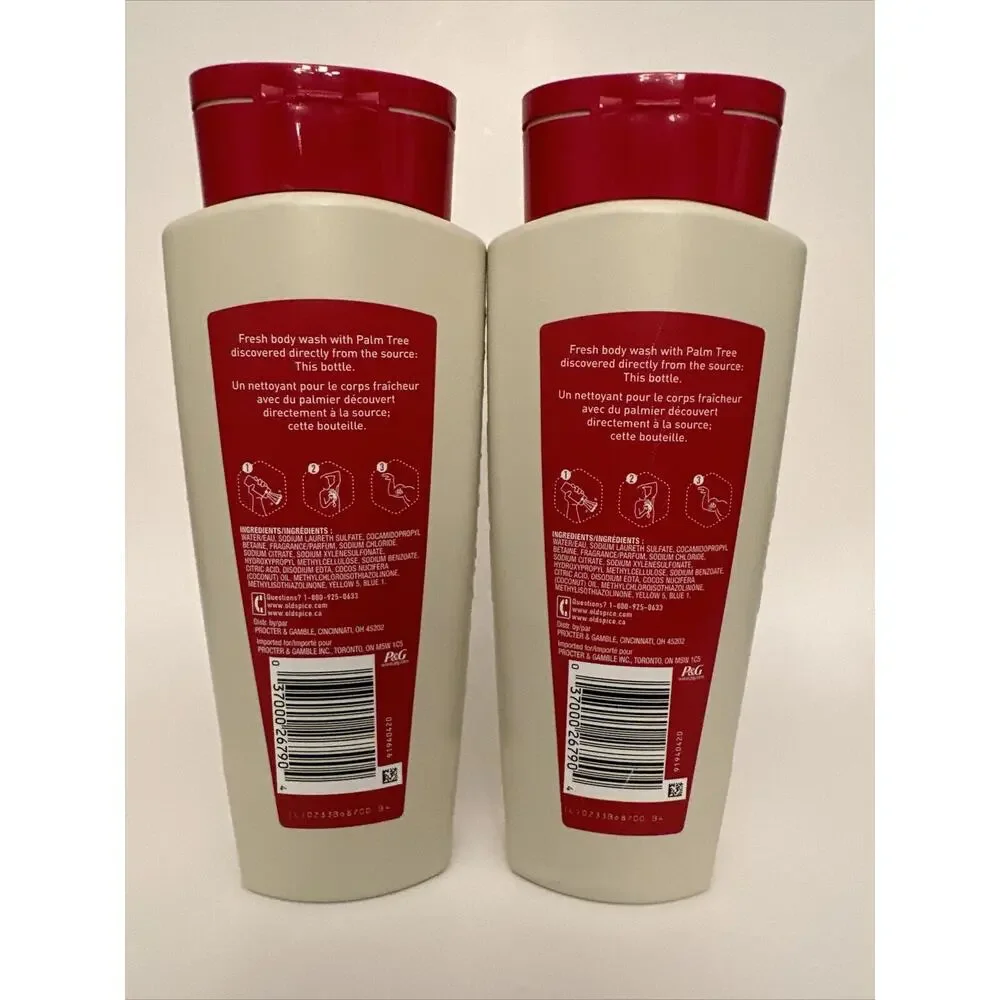 Old Spice Body Wash‎ Fiji with Palm Tree 16 fl. oz. (Lot of 2)